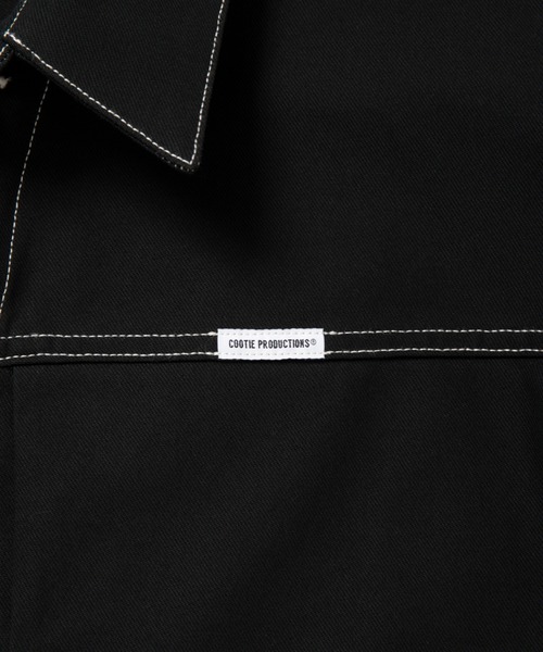 COOTIE PRODUCTIONS（クーティープロダクションズ）の「Cotton Serge Trucker Jacket（その他アウター・メンズ・ブラック/ブラック×ホワイト・MEDIUM/SMALL/LARGE/X-LARGE）」の6枚目の写真
