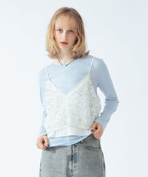 Ray BEAMS | スパンコール ビスチェ(シャツ/ブラウス)