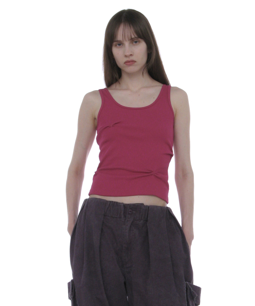 PARTIMENTO WOMEN（パルティメントウィメン）の「ラッチスリーブレス_ホットピンク（Tシャツ/カットソー・レディース・その他・SMALL/MEDIUM）」の7枚目の写真