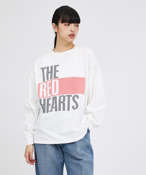 REMI RELIEF(レミレリーフ)の「【REMI RELIEF / レミレリーフ】HARD SP加工20/天竺 (THE RED HARTS) / 長袖Tシャツ / ユニセックス(Tシャツ/カットソー・メンズ・ブラック/オフホワイト・M/L/XL)」の11枚目の写真