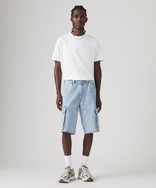 Levi's(リーバイス)の「Levi's/リーバイス 478(TM) バギーカーゴショートパンツ ライトインディゴ(デニムパンツ・メンズ・インディゴブルー・36inch/34inch/32inch/28inch/30inch)」の2枚目の写真