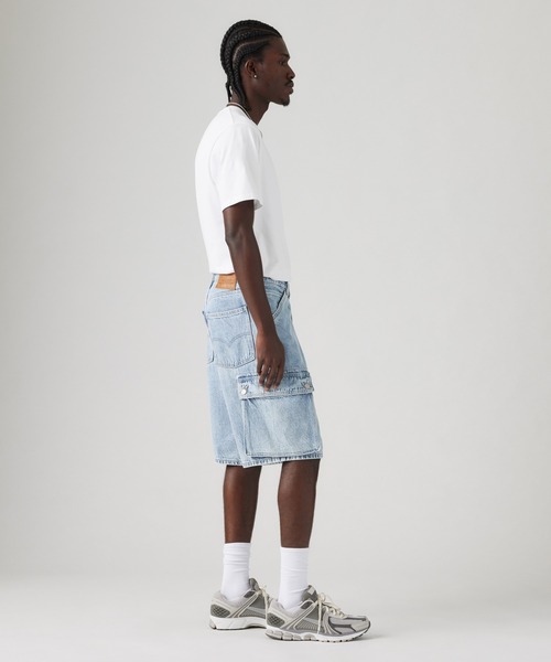 Levi's(リーバイス)の「Levi's/リーバイス 478(TM) バギーカーゴショートパンツ ライトインディゴ(デニムパンツ・メンズ・インディゴブルー・36inch/34inch/32inch/28inch/30inch)」の3枚目の写真