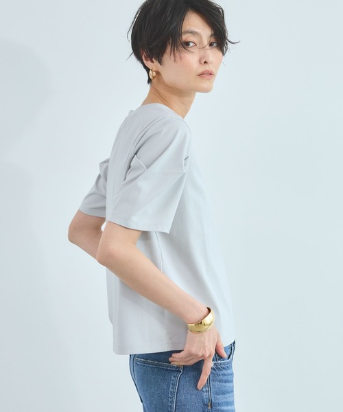 BARNYARDSTORM(バンヤードストーム)の「BARNYARDSTORM / 袖タックプルオーバー / 接触冷感 / 吸水速乾【Oggiコラボ】(Tシャツ/カットソー・レディース・ネイビー/ホワイト/ライトグレー・S/M)」の22枚目の写真