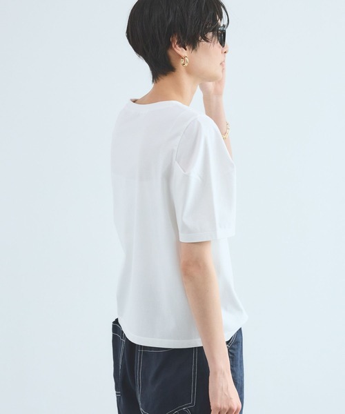 BARNYARDSTORM(バンヤードストーム)の「BARNYARDSTORM / 袖タックプルオーバー / 接触冷感 / 吸水速乾【Oggiコラボ】(Tシャツ/カットソー・レディース・ネイビー/ホワイト/ライトグレー・S/M)」の5枚目の写真