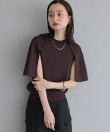 【&g'aime 】ケープニット Cape Knit Top