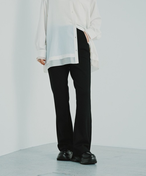 LEPSIM(レプシィム)の「ストレッチフレアパンツ 824202(その他パンツ・レディース・アイボリー/ブラウン/ブラック・FREE/TALL)」の18枚目の写真