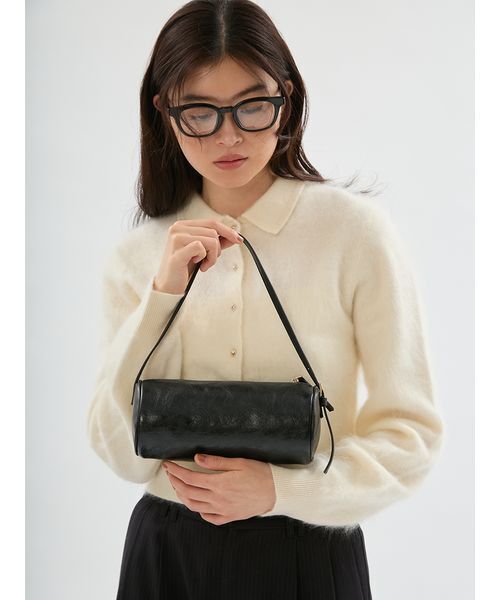 emmi(エミ)の「フェイクレザーチューブミニバッグ(ショルダーバッグ・レディース・イエロー/ブラウン/ブラック・F)」の1枚目の写真
