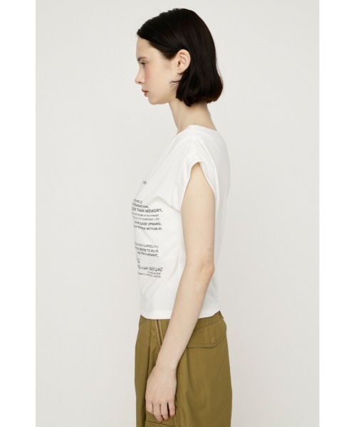 SLY(スライ)の「ONE SHOULDER ASYMMETRY TOPS ワンショルダーアシンメトリートップス 夏服(Tシャツ/カットソー・レディース・マルチ/オフホワイト/ブラウン・FREE)」の7枚目の写真
