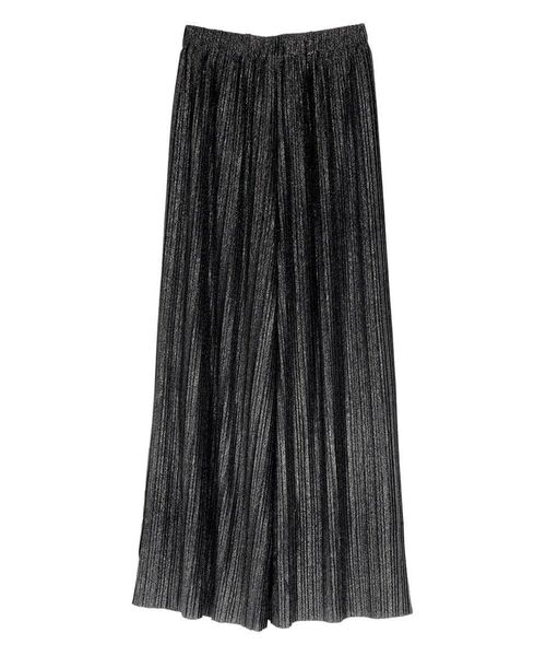 :ETHROF(イーサオブ)の「SOFT GLOW PLEATED WIDE PANTS(その他パンツ・レディース・シルバー/ブラック・FREE)」の16枚目の写真