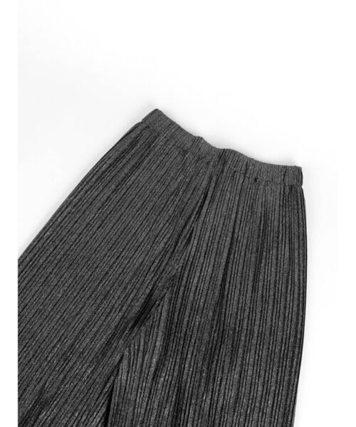:ETHROF(イーサオブ)の「SOFT GLOW PLEATED WIDE PANTS(その他パンツ・レディース・シルバー/ブラック・FREE)」の22枚目の写真