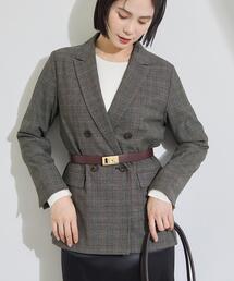 【洗濯機OK/ストレッチ◎】秋はじめのダブルジャケット