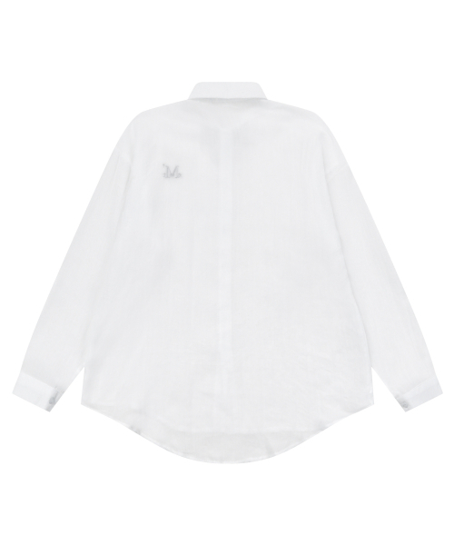 MUCENT(ムセント)の「ヌビアルーズフィットシースルーシャツ(2カラー)(シャツ/ブラウス・レディース・ホワイト/ブラック・FREE)」の4枚目の写真