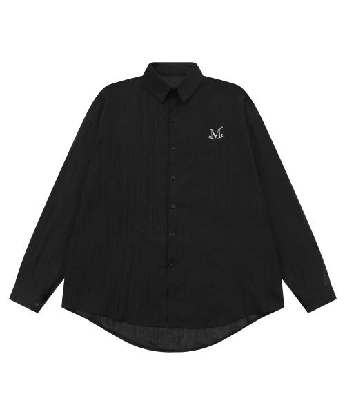 MUCENT(ムセント)の「ヌビアルーズフィットシースルーシャツ(2カラー)(シャツ/ブラウス・レディース・ホワイト/ブラック・FREE)」の7枚目の写真