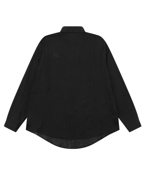 MUCENT(ムセント)の「ヌビアルーズフィットシースルーシャツ(2カラー)(シャツ/ブラウス・レディース・ホワイト/ブラック・FREE)」の8枚目の写真
