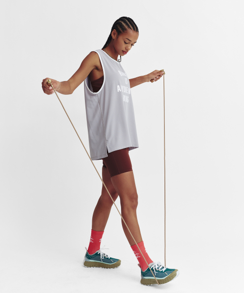 MENASOO（ミナス）の「Mesh Runner Club Sleeveless Top_Gray（Tシャツ/カットソー・レディース・グレー・S/M）」の7枚目の写真