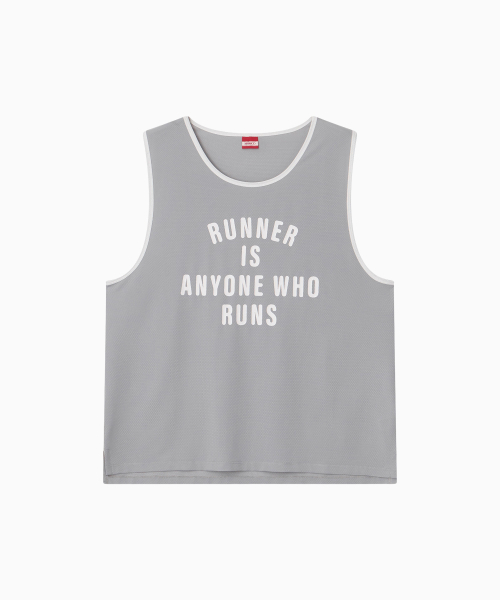 MENASOO（ミナス）の「Mesh Runner Club Sleeveless Top_Gray（Tシャツ/カットソー・レディース・グレー・S/M）」の16枚目の写真