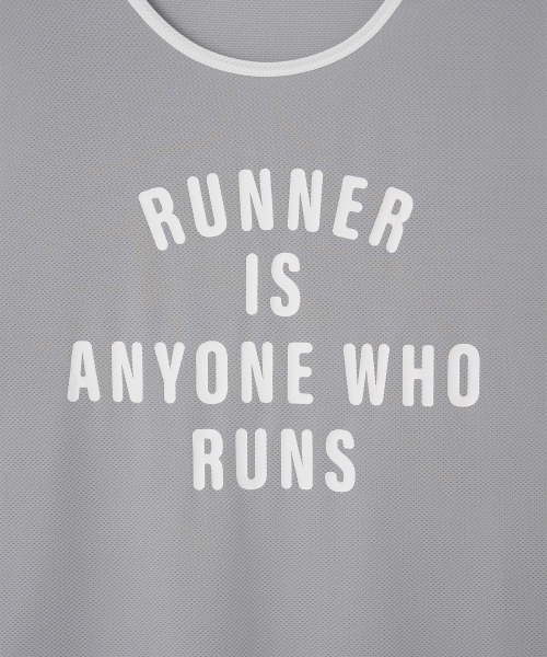 MENASOO（ミナス）の「Mesh Runner Club Sleeveless Top_Gray（Tシャツ/カットソー・レディース・グレー・S/M）」の18枚目の写真