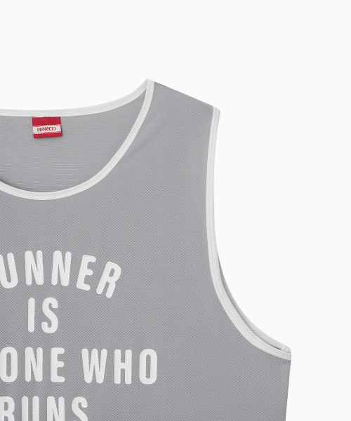 MENASOO（ミナス）の「Mesh Runner Club Sleeveless Top_Gray（Tシャツ/カットソー・レディース・グレー・S/M）」の19枚目の写真