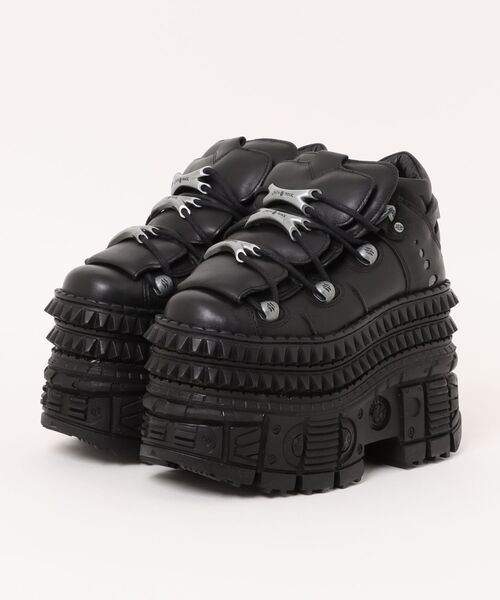 NEW ROCK（ニューロック）の「NEW ROCK/ニューロック/M-WALL106-S11（ブーツ・レディース・ブラック・37/38/39/40）」の9枚目の写真