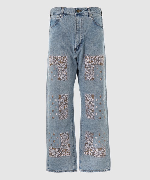 NOMA t.d.(ノーマティーディー)の「Bandana Embroidery Denim Pants(デニムパンツ・メンズ・ブラック/その他1/その他2・1/2)」の3枚目の写真