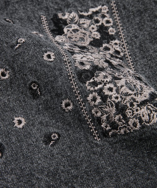 NOMA t.d.(ノーマティーディー)の「Bandana Embroidery Denim Pants(デニムパンツ・メンズ・ブラック/その他1/その他2・1/2)」の12枚目の写真