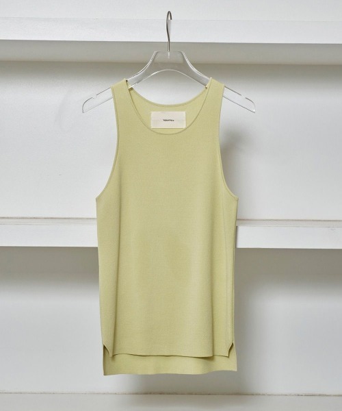TODAYFUL（トゥデイフル）の「【TODAYFUL/トゥデイフル】Highgauge Knit Tanktop/ハイゲージニットタンクトップ（タンクトップ・レディース・イエロー/ダークグレー・FREE）」の5枚目の写真