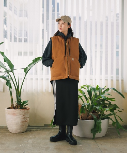 Carhartt(カーハート)の「Carhartt/カーハート Relaxed Fit Firm Duck Insulated Rib Collar Vest ベスト ダックベスト(ダウンベスト・メンズ・ブラウン・M)」の7枚目の写真