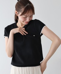 シェルプレートバイカラーニット