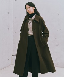 ROPE' | カシミヤブレンドリバーステンカラーコート(ロング丈)(ステンカラーコート)