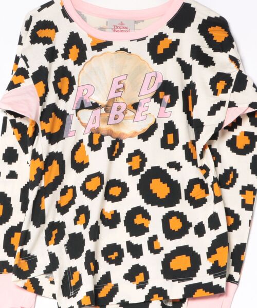 Vivienne Westwood(ヴィヴィアンウエストウッド)の「PIXILTED LEOPARD CLAM SHELL TOP(Tシャツ/カットソー・レディース・イエロー系その他2・FREE)」の3枚目の写真