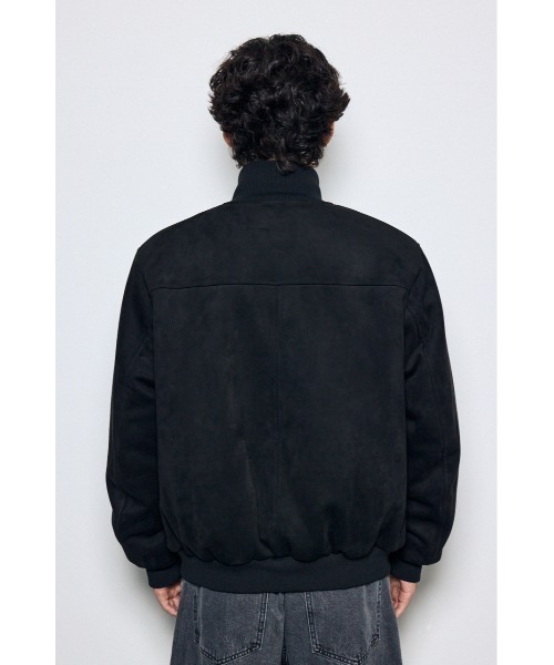 AZUL by moussy(アズールバイマウジー)の「【高級感】フェイクスエードリブブルゾン 秋服 冬服 中綿 フルジップ 上品なフェイクスエード(ブルゾン・メンズ・ブラック/ブラウン/グレー・LARGE/MEDIUM)」の10枚目の写真
