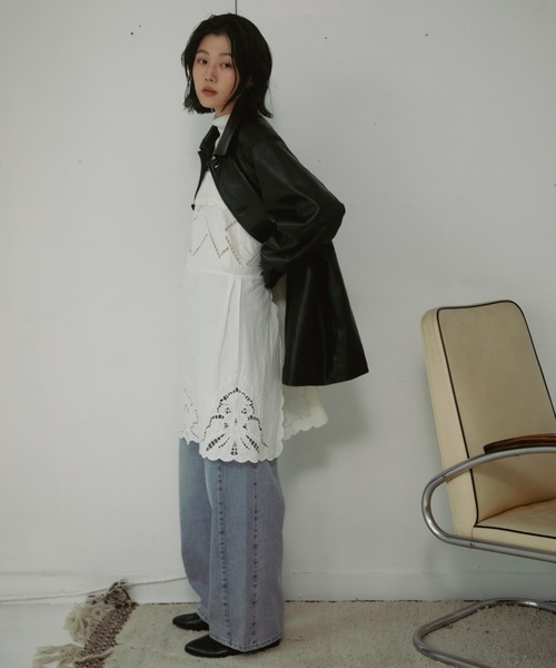 URBAN RESEARCH DOORS（アーバンリサーチドアーズ）の「Cotton Embroidery Tunic（その他トップス・レディース・ブラック/オフホワイト・FREE）」の19枚目の写真