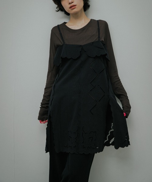 URBAN RESEARCH DOORS（アーバンリサーチドアーズ）の「Cotton Embroidery Tunic（その他トップス・レディース・ブラック/オフホワイト・FREE）」の11枚目の写真