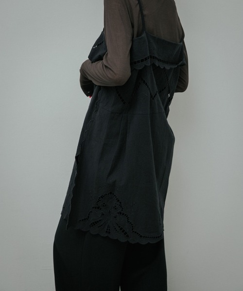 URBAN RESEARCH DOORS（アーバンリサーチドアーズ）の「Cotton Embroidery Tunic（その他トップス・レディース・ブラック/オフホワイト・FREE）」の10枚目の写真