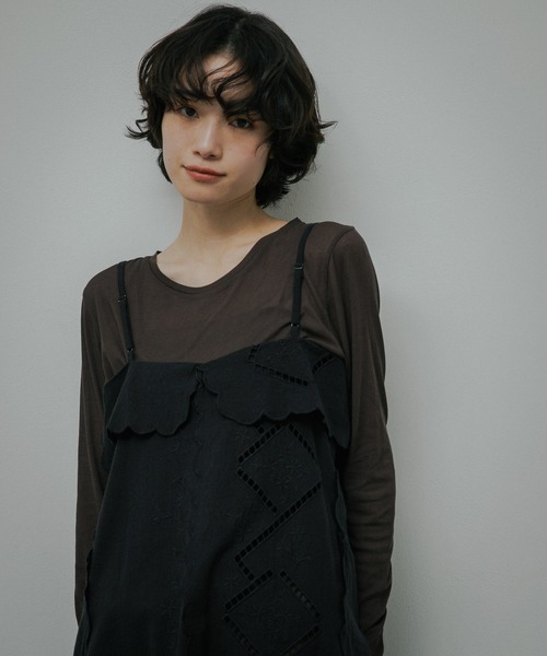 URBAN RESEARCH DOORS（アーバンリサーチドアーズ）の「Cotton Embroidery Tunic（その他トップス・レディース・ブラック/オフホワイト・FREE）」の7枚目の写真