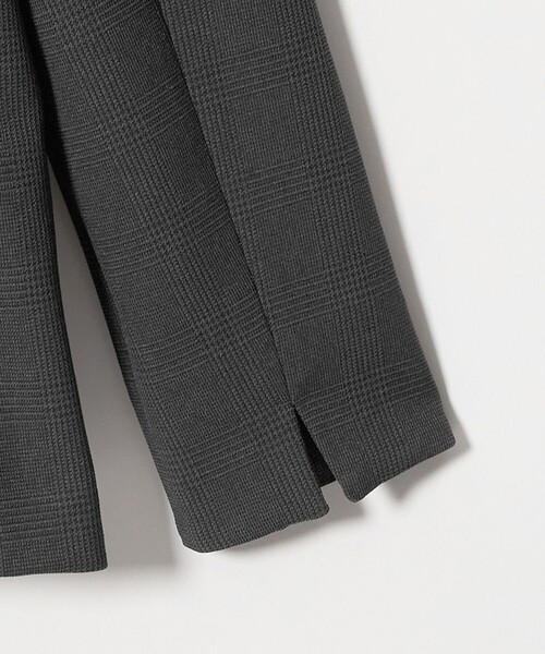 A DAY IN THE LIFE UNITED ARROWS（アデイインザライフユナイテッドアローズ）の「グレンチェック Vネックジャケット ‐セットアップ対応・ウォッシャブル‐ ＜A DAY IN THE LIFE＞（Tシャツ/カットソー・レディース・ロイヤルブルー/ダークグレー/モカ・38/36/40）」の12枚目の写真
