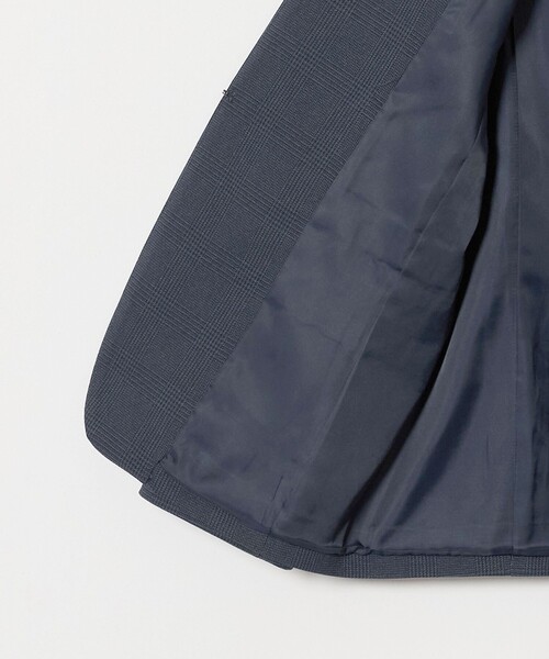 A DAY IN THE LIFE UNITED ARROWS（アデイインザライフユナイテッドアローズ）の「グレンチェック Vネックジャケット ‐セットアップ対応・ウォッシャブル‐ ＜A DAY IN THE LIFE＞（Tシャツ/カットソー・レディース・ロイヤルブルー/ダークグレー/モカ・38/36/40）」の21枚目の写真