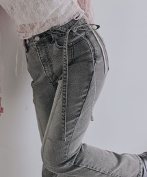 OLIVE des OLIVE | キラキラロゴストレッチデニムパンツ(デニムパンツ)