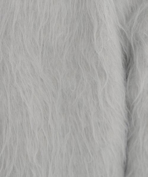 NATURAL BEAUTY BASIC(ナチュラルビューティーベーシック)の「シャギーニットカーディガン(カーディガン/ボレロ・レディース・グレー/ブルー/オフホワイト・FREE)」の11枚目の写真