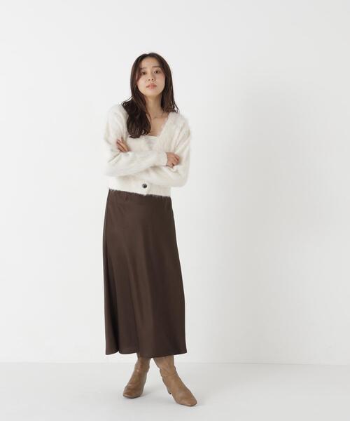 NATURAL BEAUTY BASIC(ナチュラルビューティーベーシック)の「シャギーニットカーディガン(カーディガン/ボレロ・レディース・グレー/ブルー/オフホワイト・FREE)」の18枚目の写真