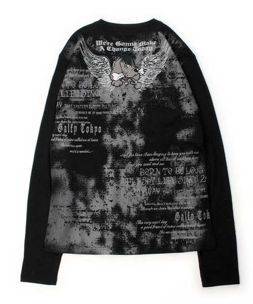 GALFY（ガルフィー）の「GALFY（ガルフィー）あの頃の兄ちゃんSKULL TEE/フライスロンT/スカルグラフィック（Tシャツ/カットソー・メンズ・ホワイト/グレー/ブラック・LL/L/M）」の7枚目の写真