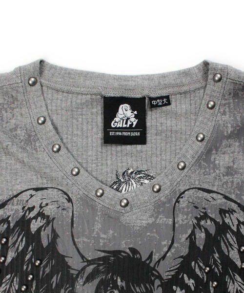 GALFY（ガルフィー）の「GALFY（ガルフィー）あの頃の兄ちゃんSKULL TEE/フライスロンT/スカルグラフィック（Tシャツ/カットソー・メンズ・ホワイト/グレー/ブラック・LL/L/M）」の10枚目の写真