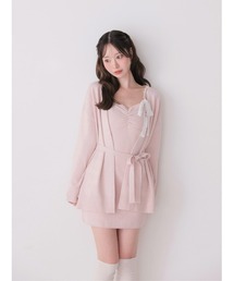 Lace cami ensemble knit onepiece(eme11126)
