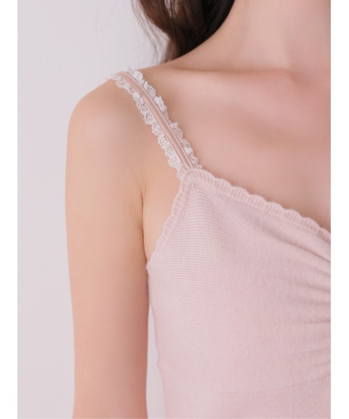 M me eme(エムミーエメ)の「Lace cami ensemble knit onepiece(eme11126)(セットアップ・レディース・ピンク/アイボリー/レッド・FREE)」の20枚目の写真