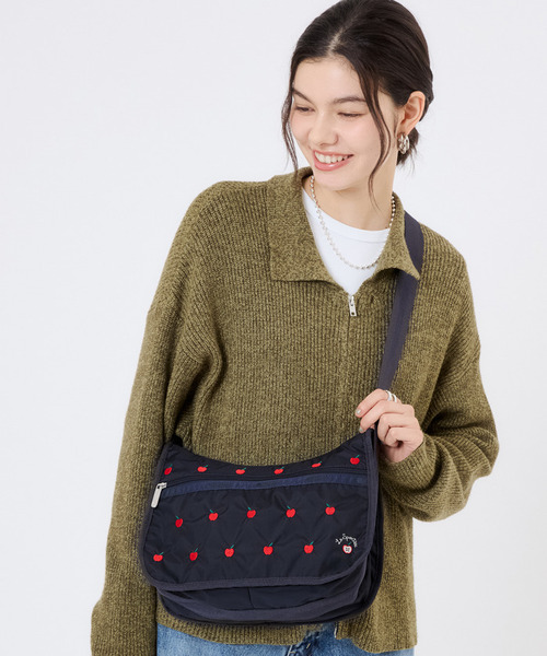 CLASSIC HOBO レッドアップルエンブロイダリー（ショルダーバッグ