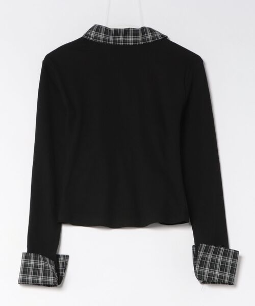 GORGE（ゴージ）の「チェック切替 フロントギャザーシャツ｜全3色（シャツ/ブラウス・レディース・杢グレー/ブラック/オフホワイト・F）」の21枚目の写真