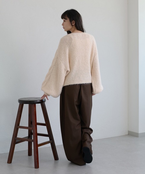 apres jour clair(アプレジュールクレア)の「【apres jour clair】ラメ杢ケーブルニット(ニット/セーター・レディース・ブラウン系その他/グレー系その他/アイボリー/ベージュ系その他・フリー/X-LARGE)」の17枚目の写真