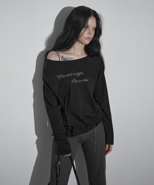 GROWHIDE（グロウハイド）の「ロンニーフォールディングブーツカットバンディングロングパンツ_チャコール（スウェットパンツ・レディース・チャコールグレー・FREE）」の3枚目の写真