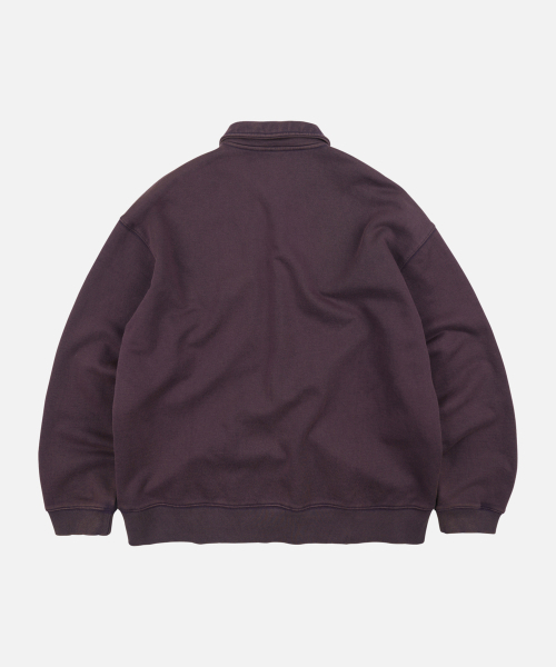 FRIZMWORKS(フリズムワークス)の「VINTAGE DYEING HALF ZIP SWEAT _ VINTAGE PURPLE(スウェット・メンズ・その他・SMALL/MEDIUM/LARGE/X-LARGE)」の2枚目の写真