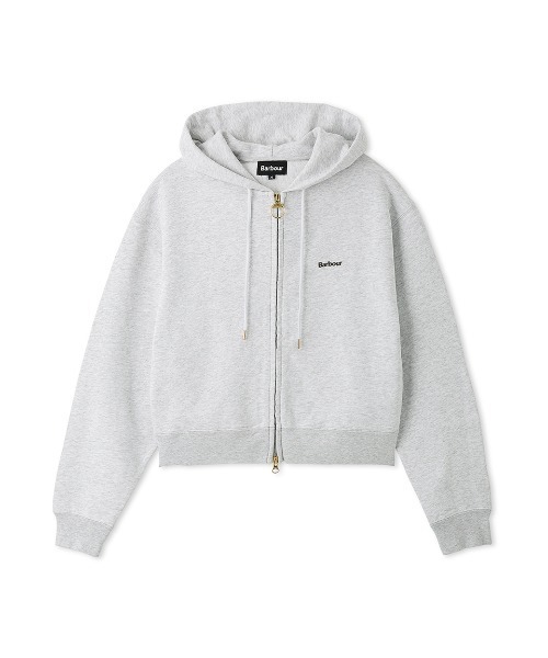 Barbour（バブアー）の「公式ショップ限定｜ＺＩＰ　ＨＯＯＤＥ（パーカー・レディース・オリーブ/ライトグレー/クリーム/ダークグレー・SMALL/MEDIUM）」の2枚目の写真